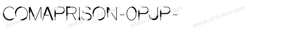 Comaprison-0pjP字体转换