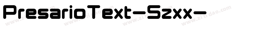 PresarioText-5zxx字体转换