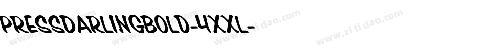 PressDarlingBold-4xxl字体转换