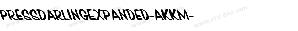 PressDarlingExpanded-aKKm字体转换