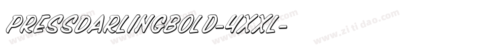 PressDarlingBold-4xxl字体转换