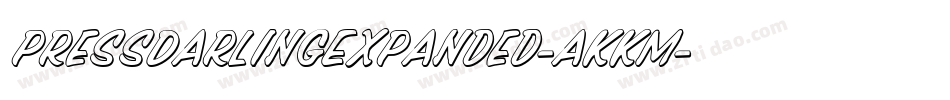 PressDarlingExpanded-aKKm字体转换