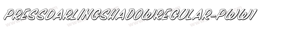 PressDarlingShadowRegular-pWW1字体转换