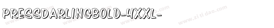 PressDarlingBold-4xxl字体转换