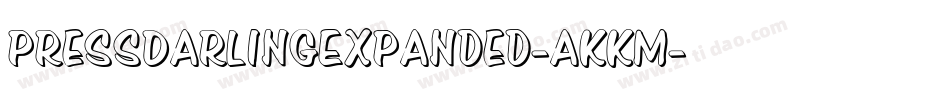 PressDarlingExpanded-aKKm字体转换
