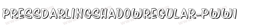PressDarlingShadowRegular-pWW1字体转换