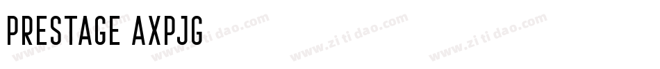 Prestage-axpjg字体转换
