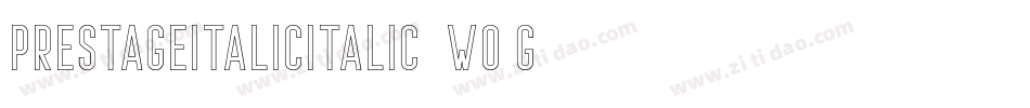 PrestageItalicItalic-0WO9G字体转换