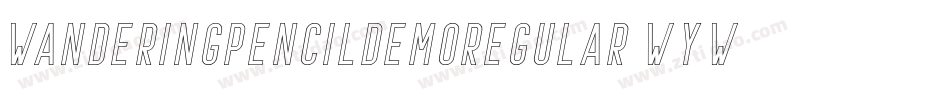 WanderingPencilDemoRegular-WyWJO字体转换