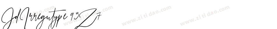 JdIrregutype-93Z7字体转换