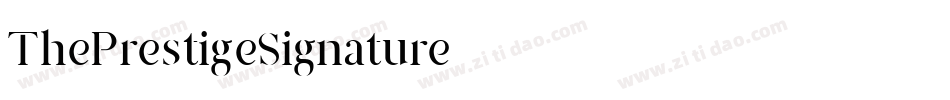 ThePrestigeSignature字体转换