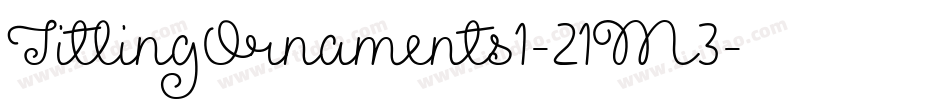 TitlingOrnaments1-21M3字体转换