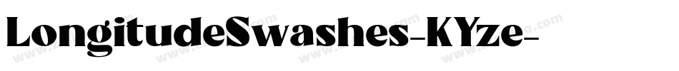 LongitudeSwashes-KYze字体转换 LongitudeSwashes-KYze字体转换