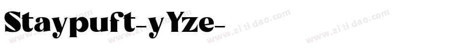 Staypuft-yYze字体转换