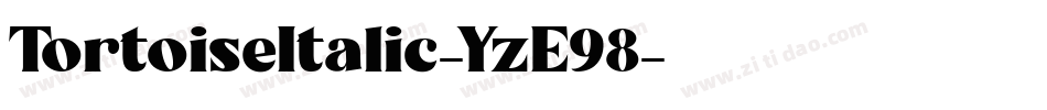 TortoiseItalic-YzE98字体转换