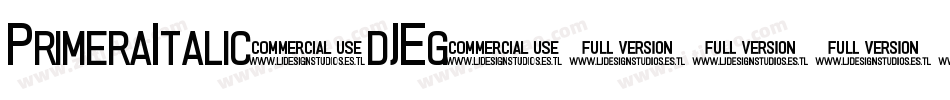PrimeraItalic-dJEg字体转换