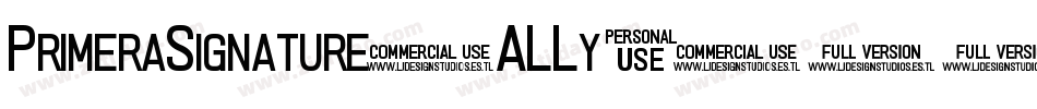 PrimeraSignature-ALLy7字体转换