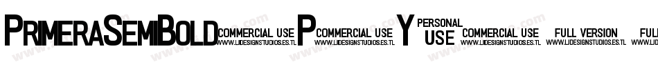 PrimeraSemiBold-P5Y2字体转换
