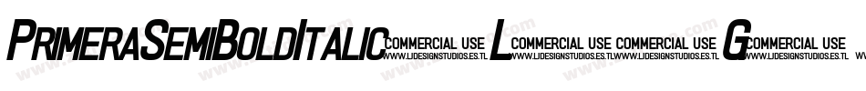 PrimeraSemiBoldItalic-L51G字体转换 PrimeraSemiBoldItalic-L51G字体转换