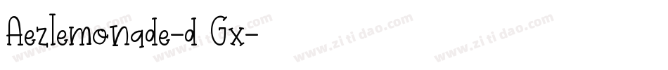Aezlemonade-d5Gx字体转换