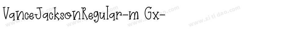 VanceJacksonRegular-m5Gx字体转换