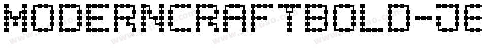 ModernCraftBold-J6Mm字体转换