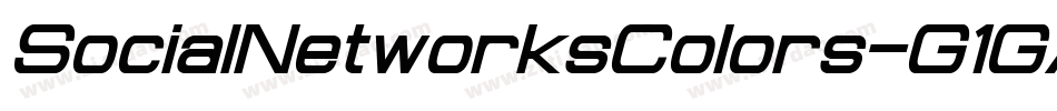 SocialNetworksColors-G1GA字体转换