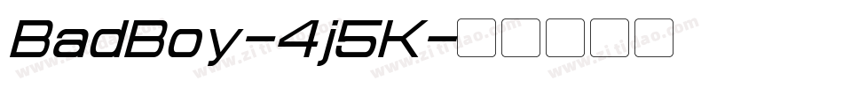 BadBoy-4j5K字体转换