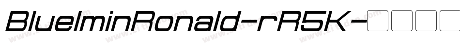 BluelminRonald-rR5K字体转换