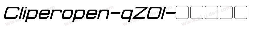 Cliperopen-qZ0l字体转换