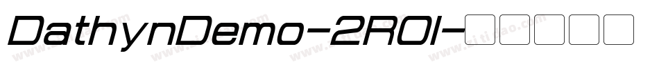 DathynDemo-2R0l字体转换