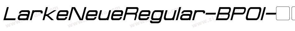 LarkeNeueRegular-BP0l字体转换