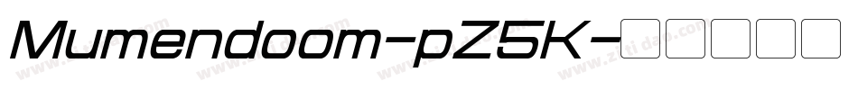 Mumendoom-pZ5K字体转换