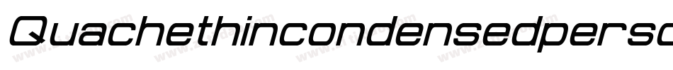 Quachethincondensedpersonal-qZ0L2字体转换