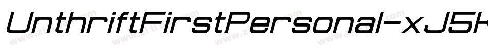 UnthriftFirstPersonal-xJ5K字体转换