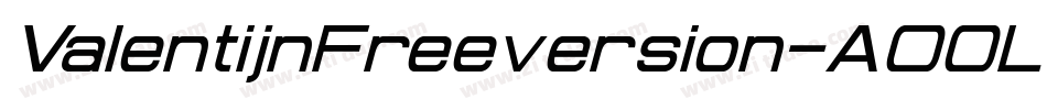 ValentijnFreeversion-AO0L字体转换