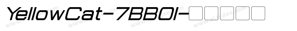 YellowCat-7BB0l字体转换 YellowCat-7BB0l字体转换