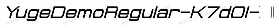YugeDemoRegular-K7d0l字体转换