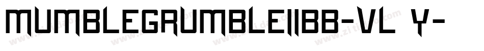 MumblegrumbleIiBb-VL8y字体转换