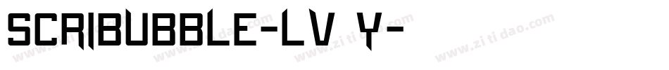 ScriBubble-lV8y字体转换