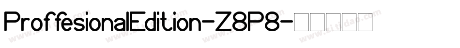 ProffesionalEdition-Z8P8字体转换