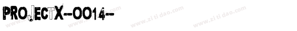 ProjectX-oo14字体转换