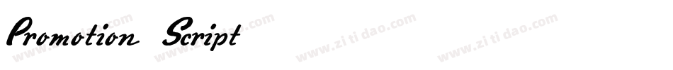 Promotion-Script字体转换