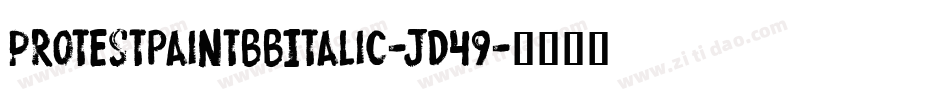 ProtestpaintbbItalic-jD49字体转换
