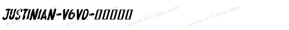 Justinian-V6V0字体转换