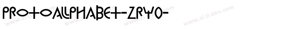 ProtoAlphabet-zrY0字体转换