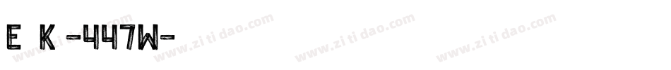 EekKg-447W字体转换