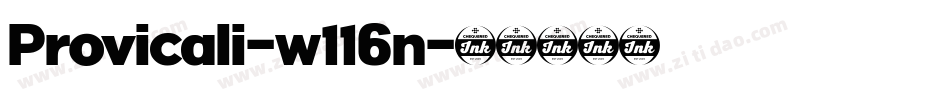 Provicali-w116n字体转换