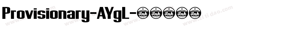 Provisionary-AYgL字体转换