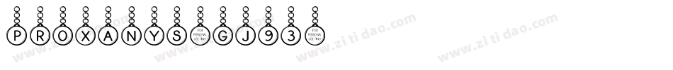 Proxanys-gJ93字体转换